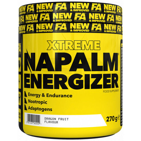 FA Nutrition XTREME Napalm Energizer Pre Workout Booster 270g